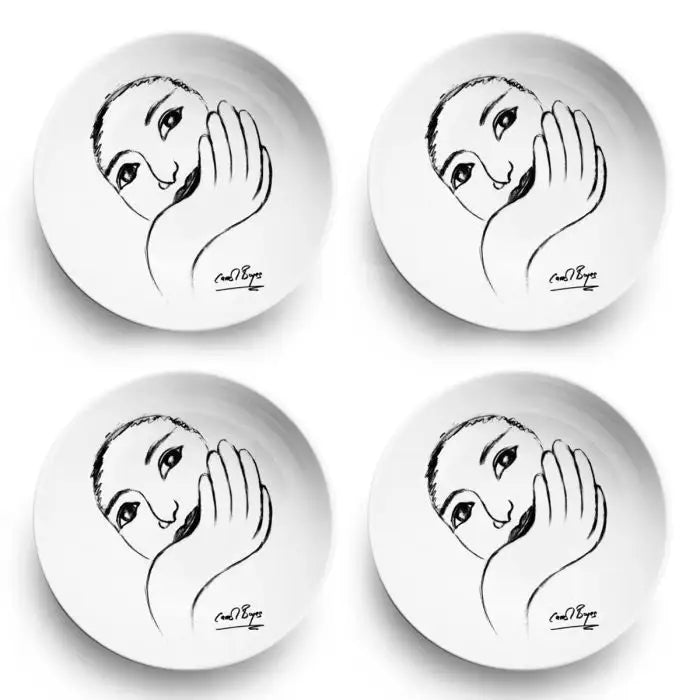 Face Facts CEREAL / SOUP BOWL SET OF 4